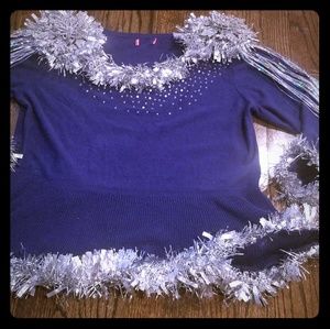 Ice Queen LIGHT UP Ugly Christmas Sweater, size L